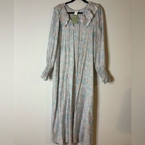 H&M Pastel Floral Long Sleeve Dress